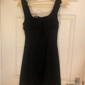 Black mini dress